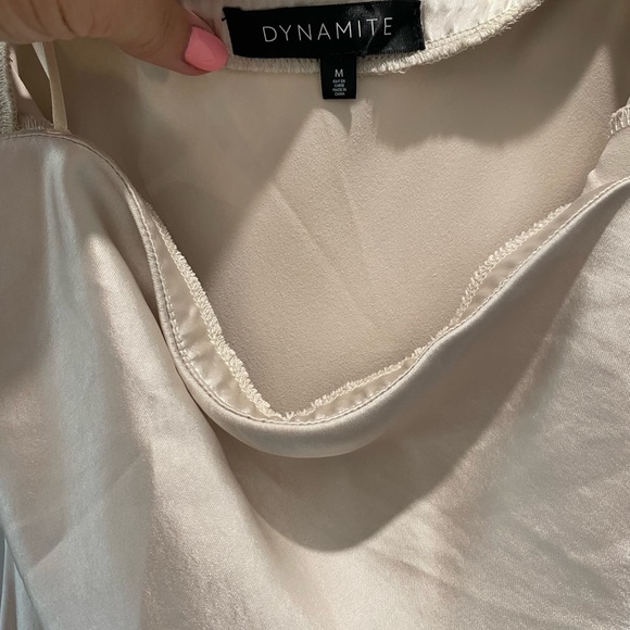 Strappless satin maxi dress by dynamite - Picture 3 of 4